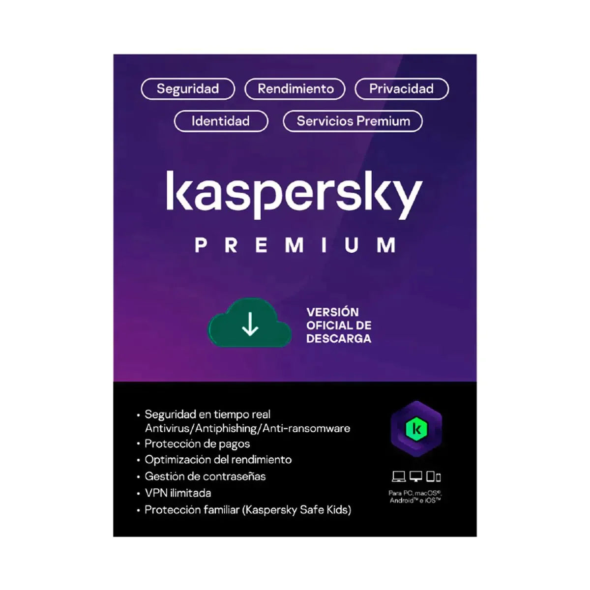 Antivirus Kaspersky Premium 5 Dispositivos 2 Años – JAK STORE