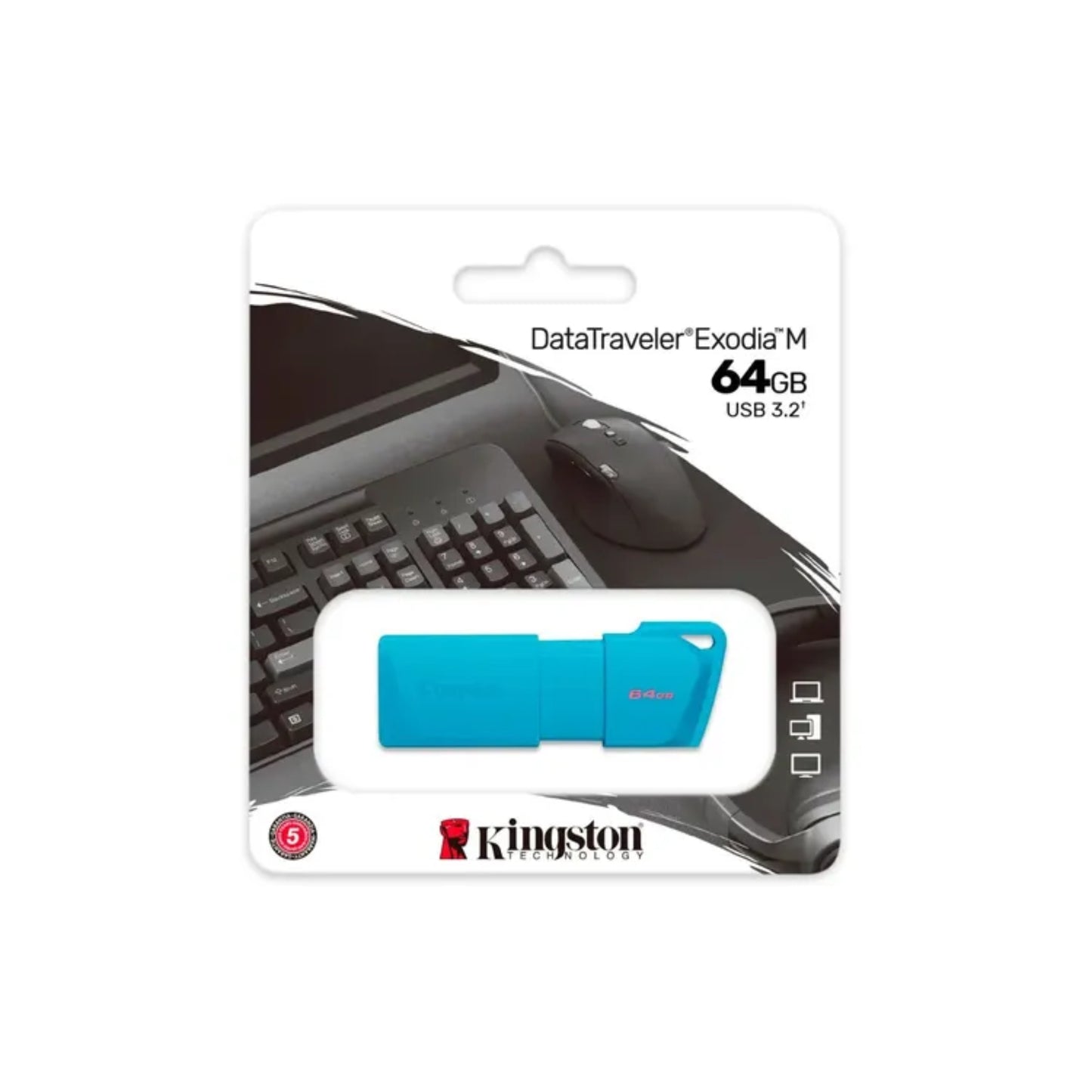 Memoria Usb 3.2 Kingston Datatraveler Exodia M 64 Gb