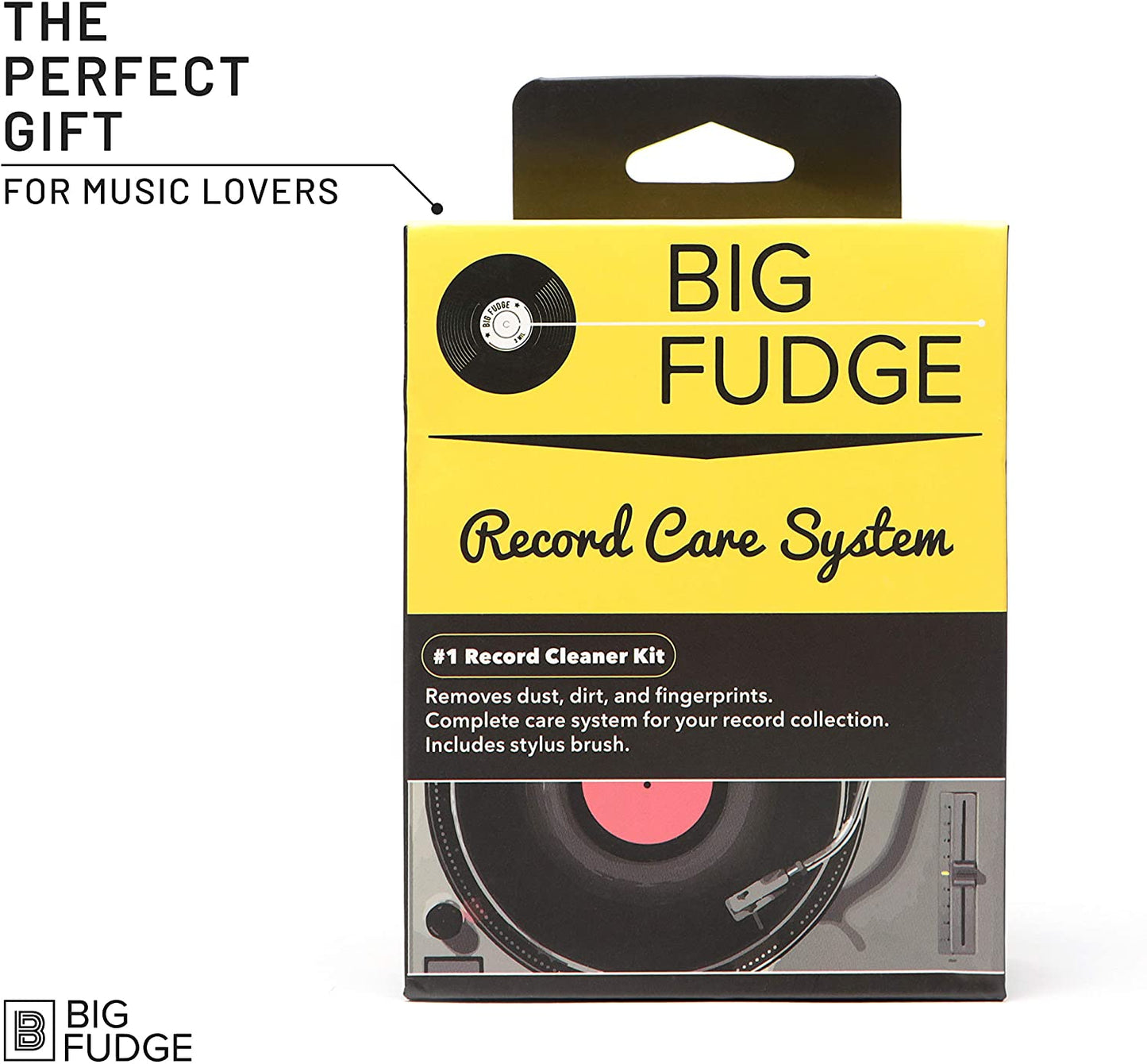 Kit Limpiador De Discos De Vinilo 4 En 1 Incluye Cepillo Big Fudge