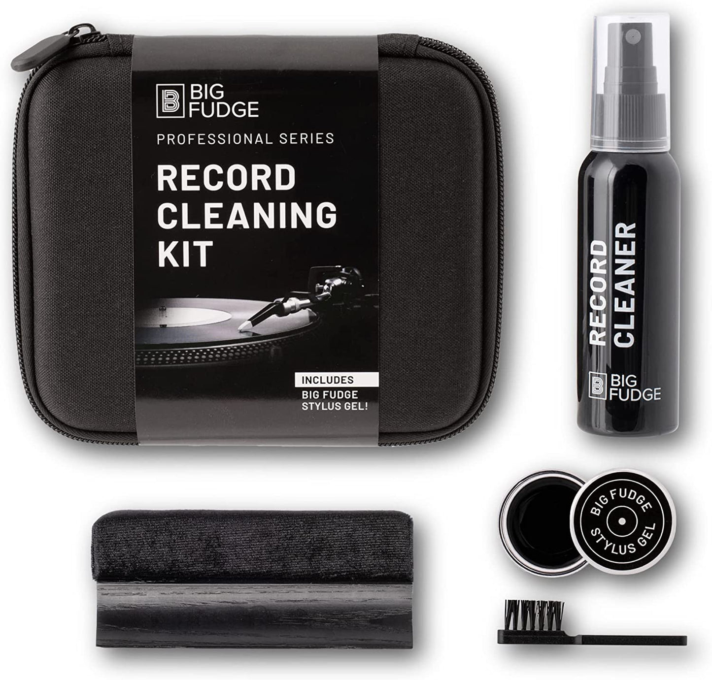 Kit Limpiador De Discos De Vinilo 5 En 1 Incluye Cepillo