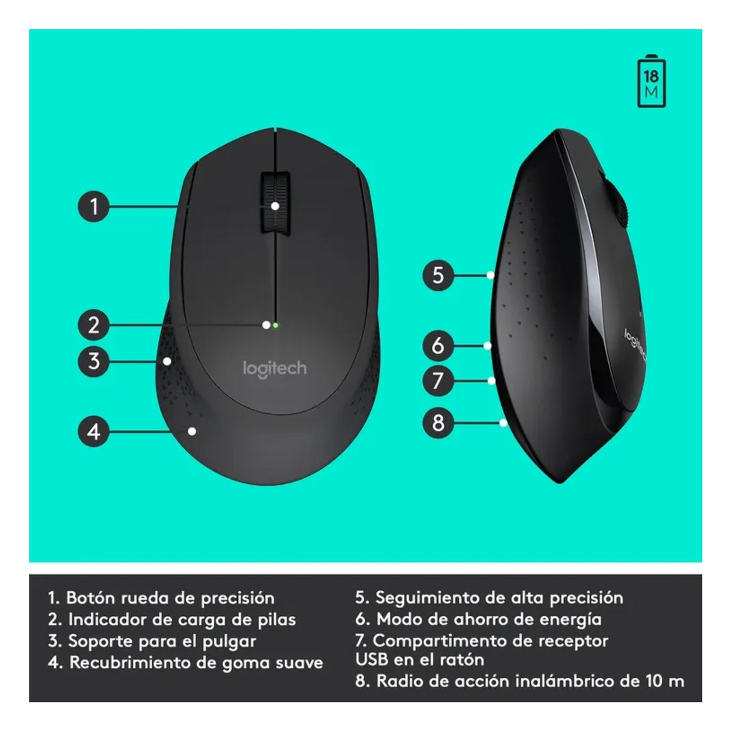 Combo Inalámbrico Teclado Y Mouse Logitech Mk345