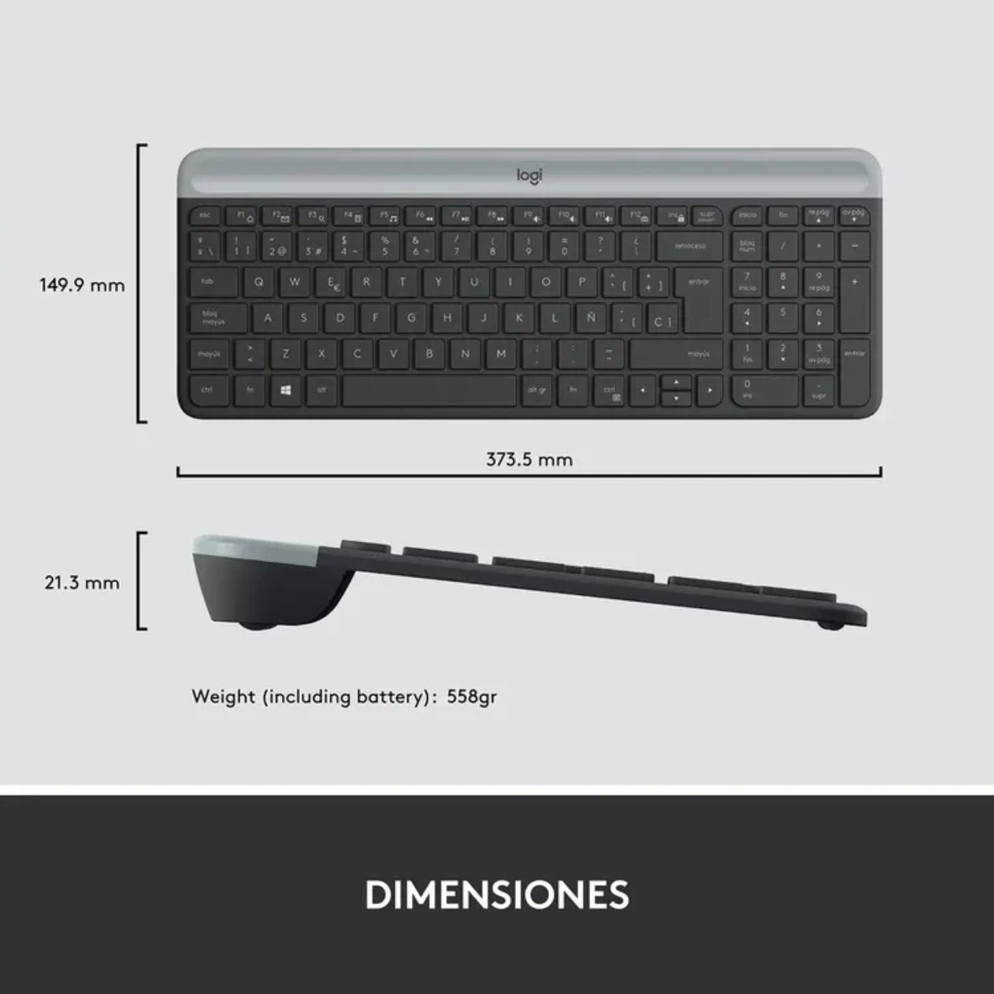 Combo Inalámbrico Teclado Y Mouse Logitech Mk470
