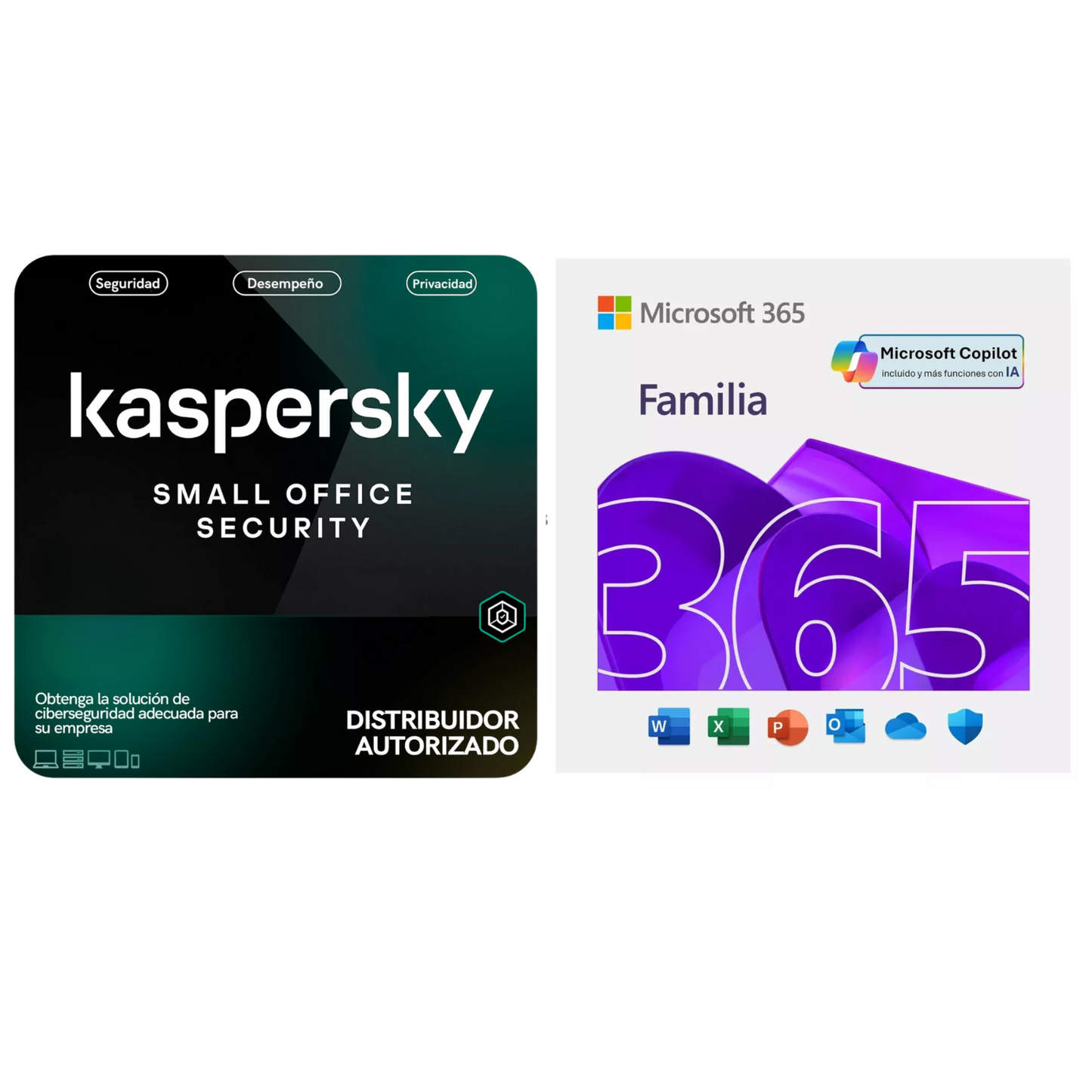 Kaspersky Small Office 10 Dispositivos 1 año + Microsoft Office 365 Familia