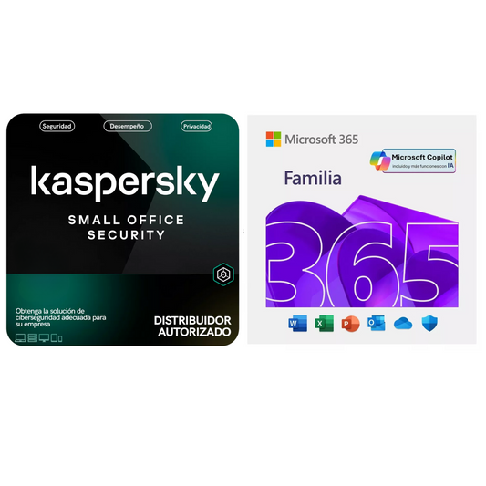 Kaspersky Small Office 10 Dispositivos 1 año + Microsoft Office 365 Familia