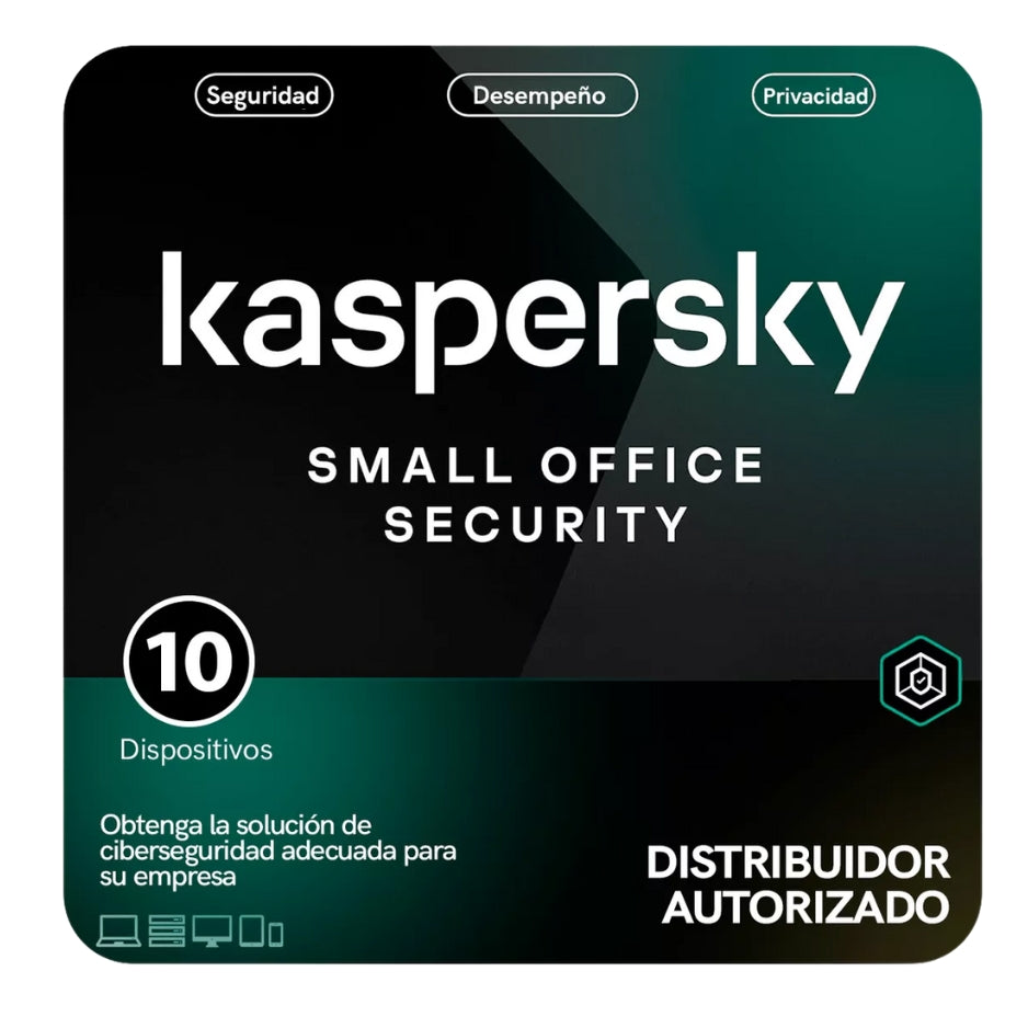 Kaspersky Small Office 10 Dispositivos 1 año + Microsoft Office 365 Familia
