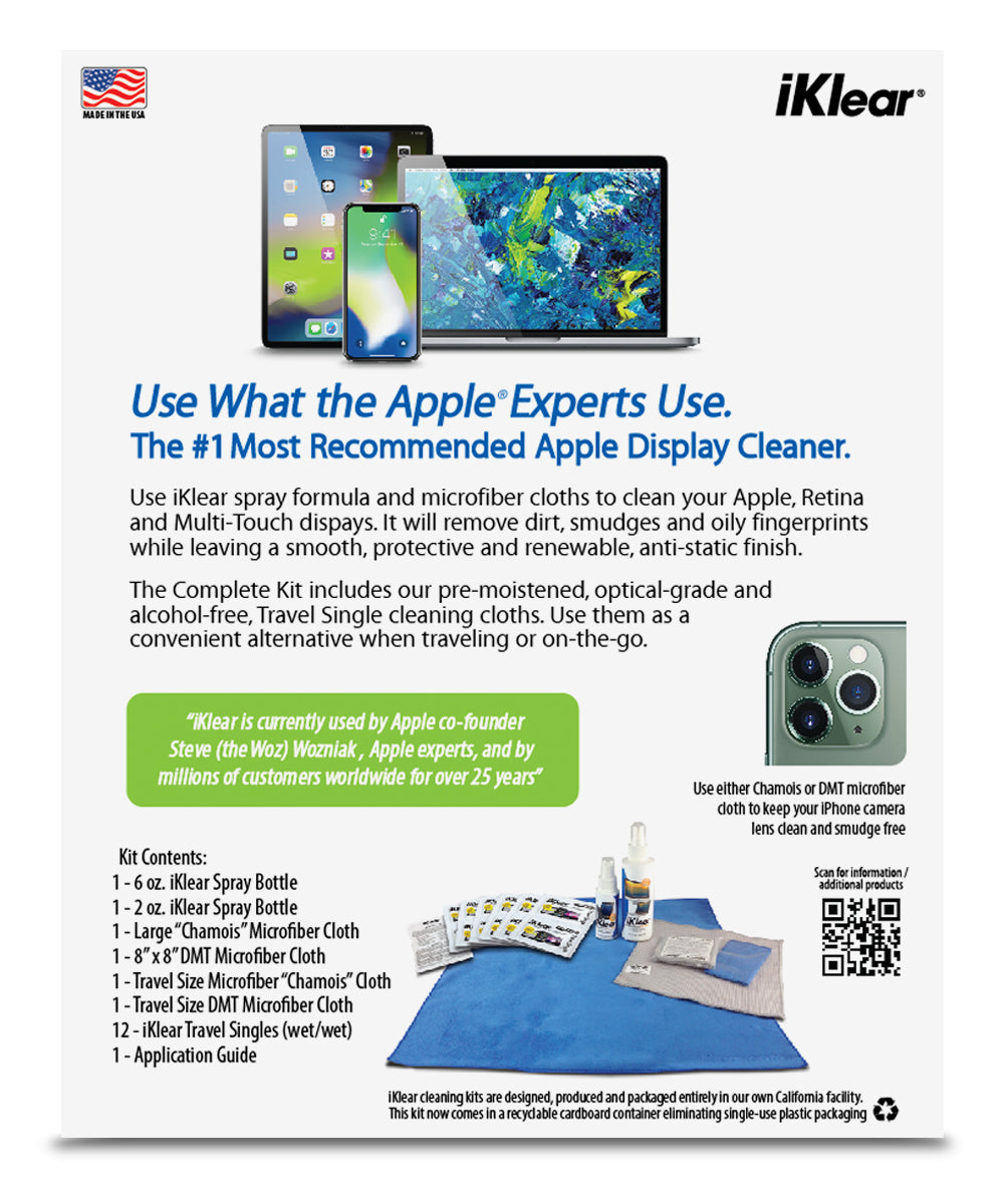 Iklear 6 y 2 Oz Kit De Limpieza para Pantalla de iPad iPhone Mac Display Pc