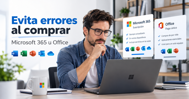 7 errores comunes al comprar Microsoft 365 u Office y cómo evitarlos