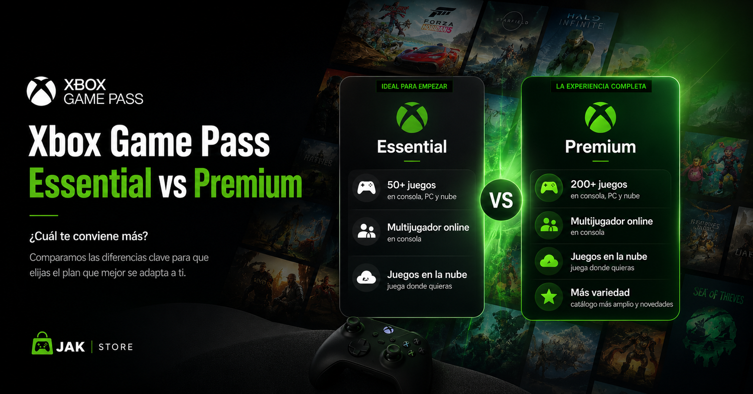 Xbox Game Pass Essential vs Premium: diferencias y cuál te conviene más