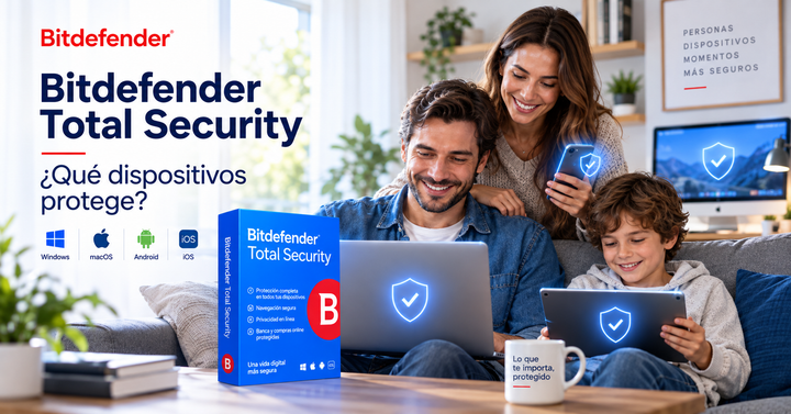 ¿Para quién es Bitdefender Total Security y qué dispositivos protege?