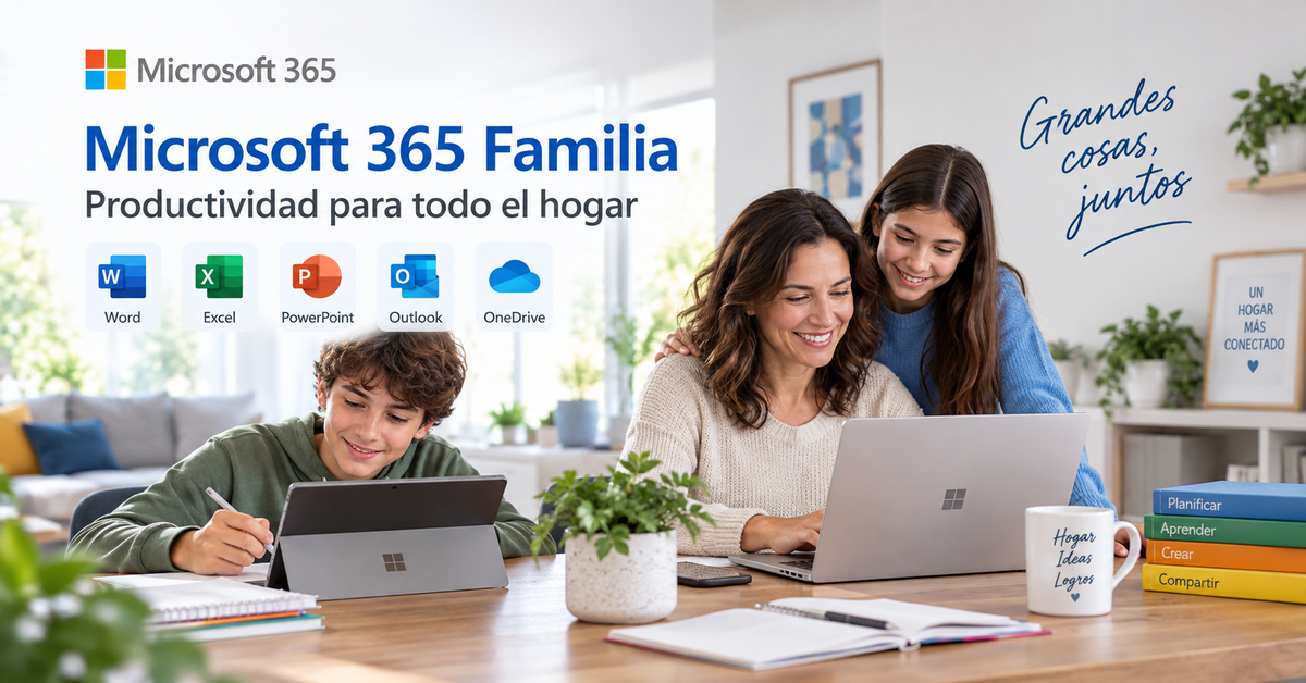 ¿Para quién es Microsoft 365 Familia y qué ventajas tiene para el hogar?