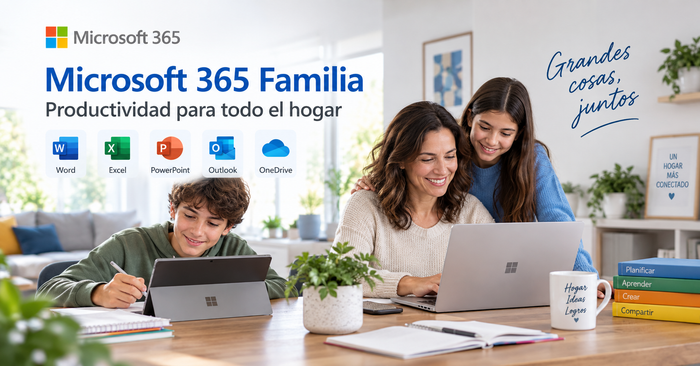 ¿Para quién es Microsoft 365 Familia y qué ventajas tiene para el hogar?