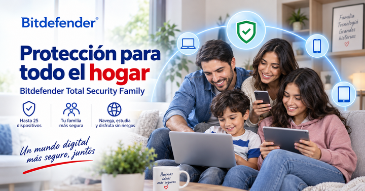Bitdefender Total Security Family: protección para todos los dispositivos del hogar