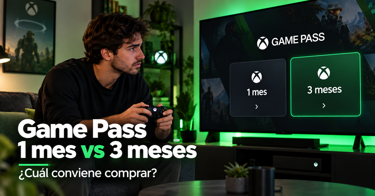 Xbox Game Pass 1 mes vs 3 meses: ¿cuál conviene comprar?