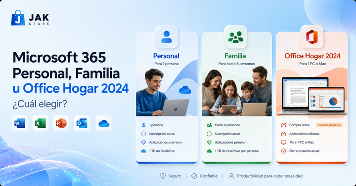 Microsoft 365 vs Office 2024: ¿cuál elegir en Colombia?