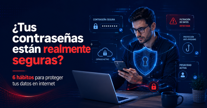 ¿Tus contraseñas están realmente seguras? 6 hábitos para proteger tus datos en internet