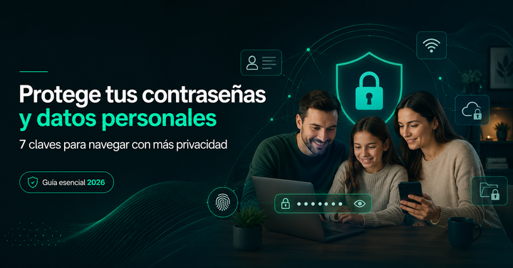 Cómo proteger tus contraseñas y datos personales en internet: 7 claves para 2026