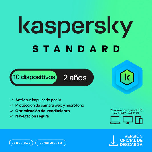 Kaspersky Standard 10 Dispositivos 2 años