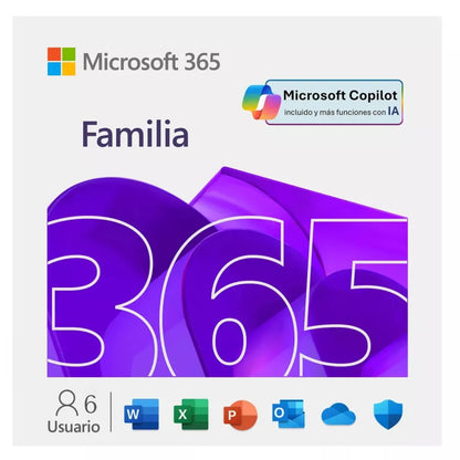 Licencia Digital Microsoft Office 365 Familia Para 6 Usuarios