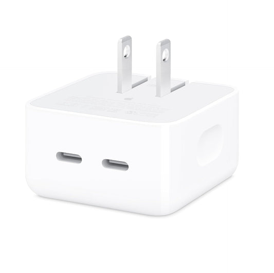 Apple Adaptador de Corriente Compacto 35W Doble Puerto USB-C Original
