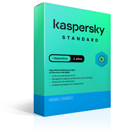 Kaspersky Standard 1 Dispositivo 2 años