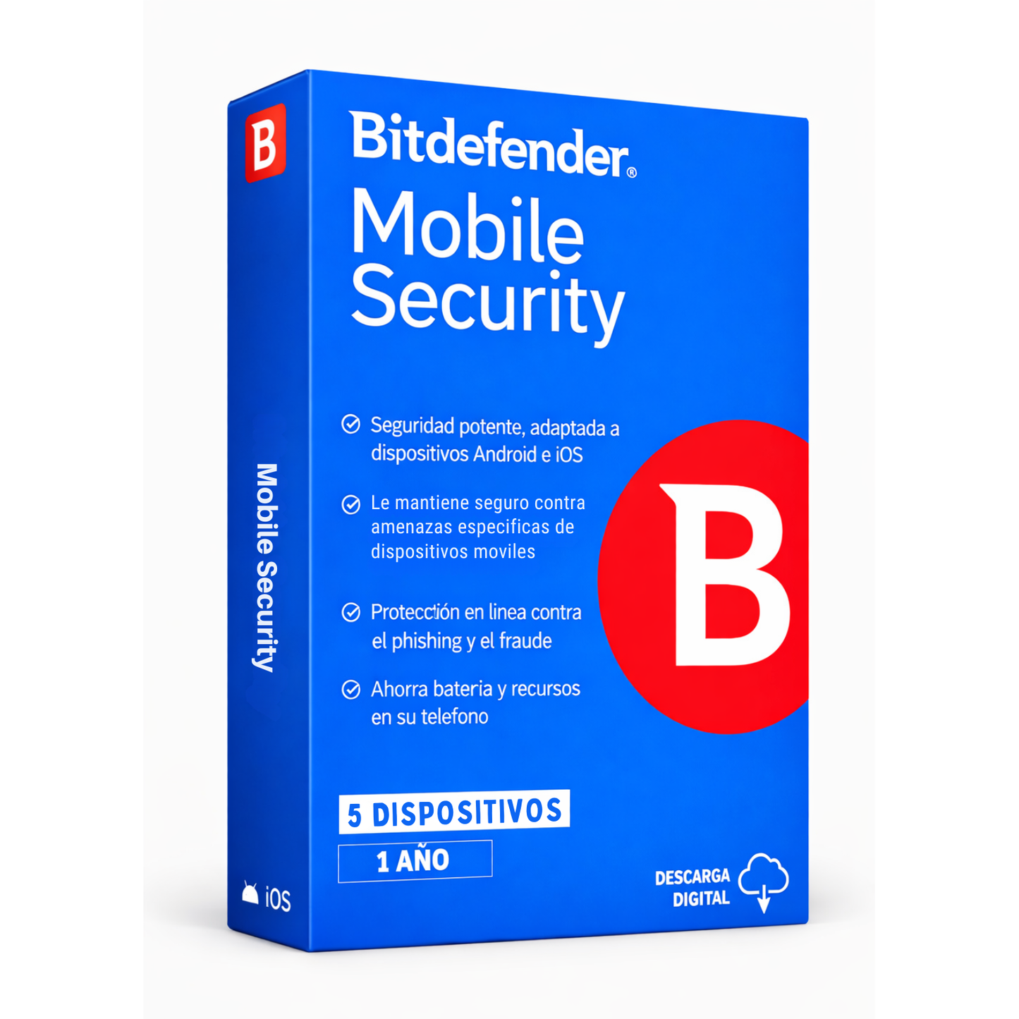 Bitdefender Mobile Security 5 dispositivos 1 año