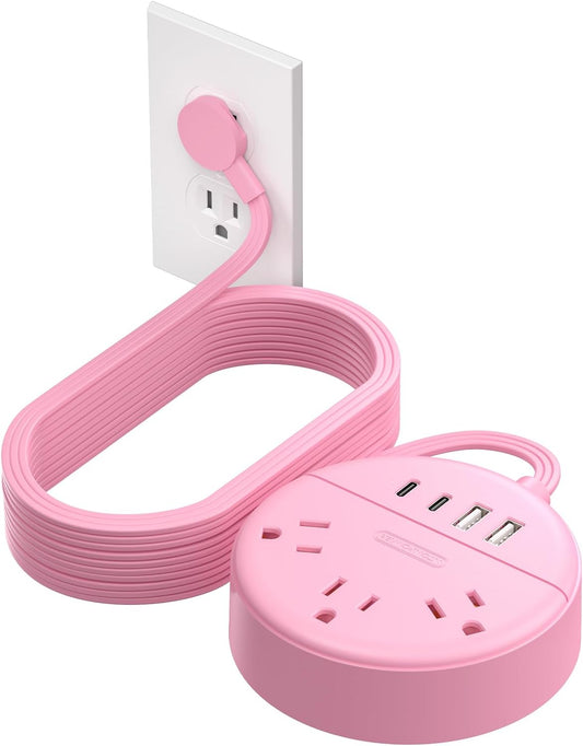 Regleta Multitoma 3 Enchufes 4 Puertos Usb Cable 4.5 Mts