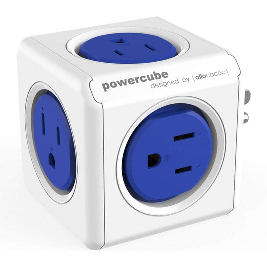 Multitoma Cubo Powercube 5 Salidas Azul