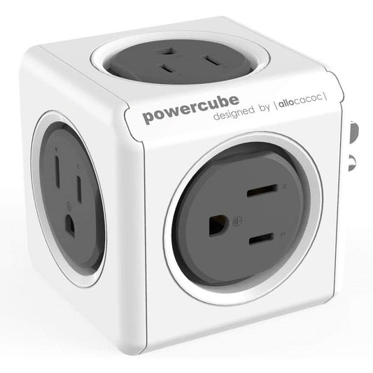 Multitoma Cubo Powercube 5 Salidas Gris