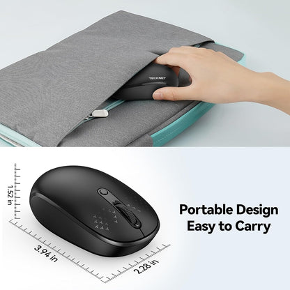 Mouse Inalámbrico Silencioso 2.4G Tecknet