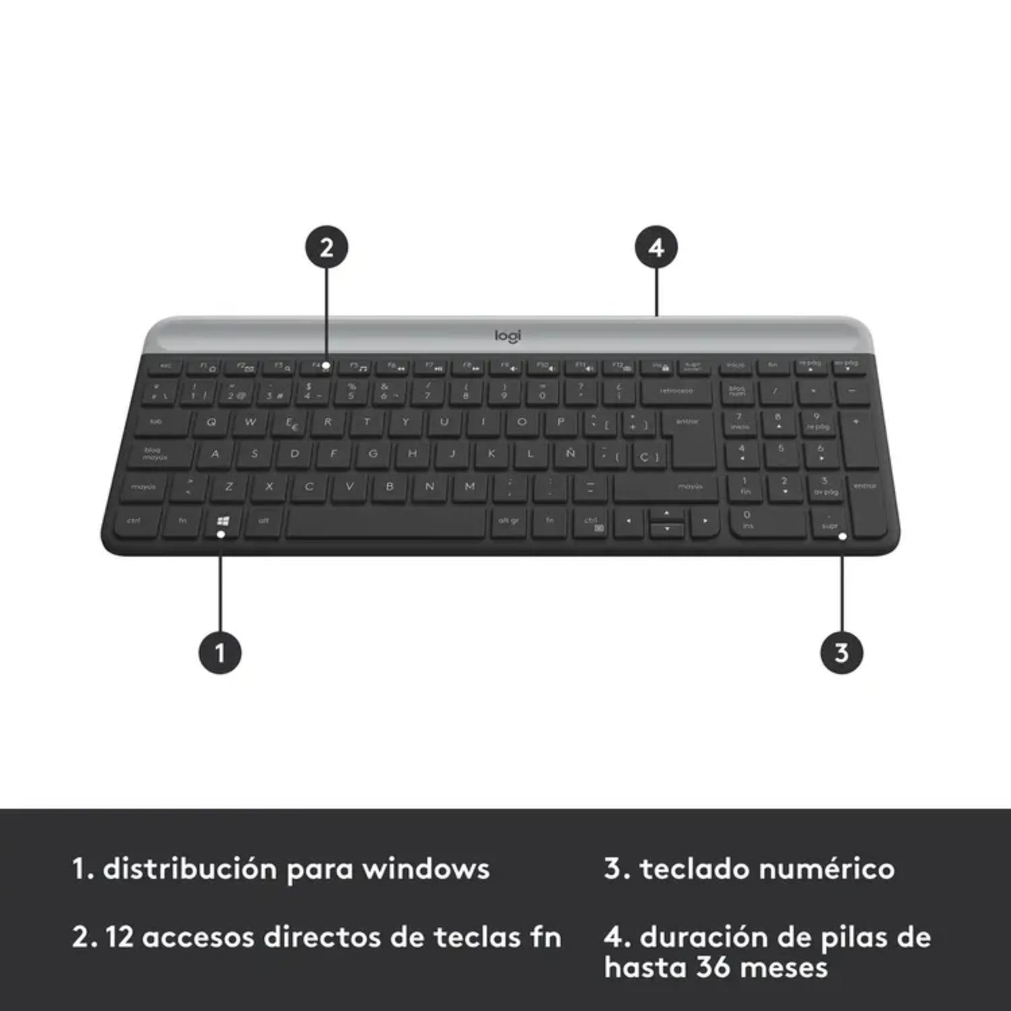 Combo Inalámbrico Teclado Y Mouse Logitech Mk470