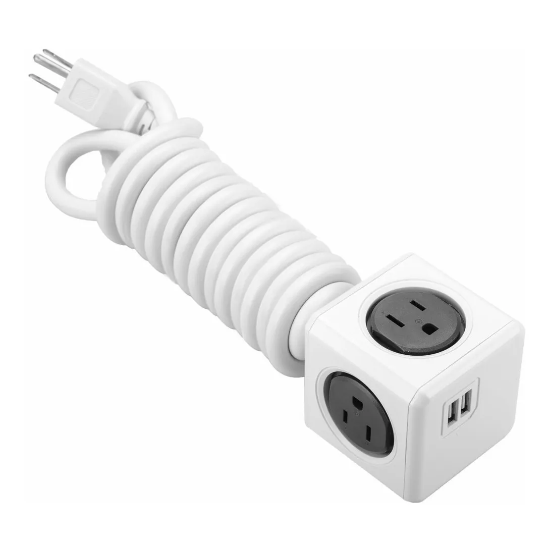 Kaspersky Premium 3 Dispositivo 1 Año + Multitoma Cubo De 3.0mts Gris Usb