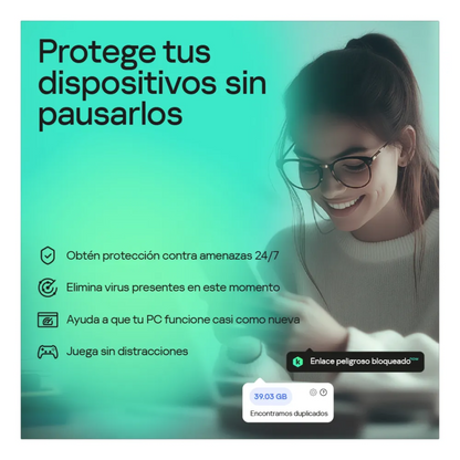 Kaspersky Premium 1 Dispositivo 1 Año + Pin virtual Membresía Spotify 1 mes