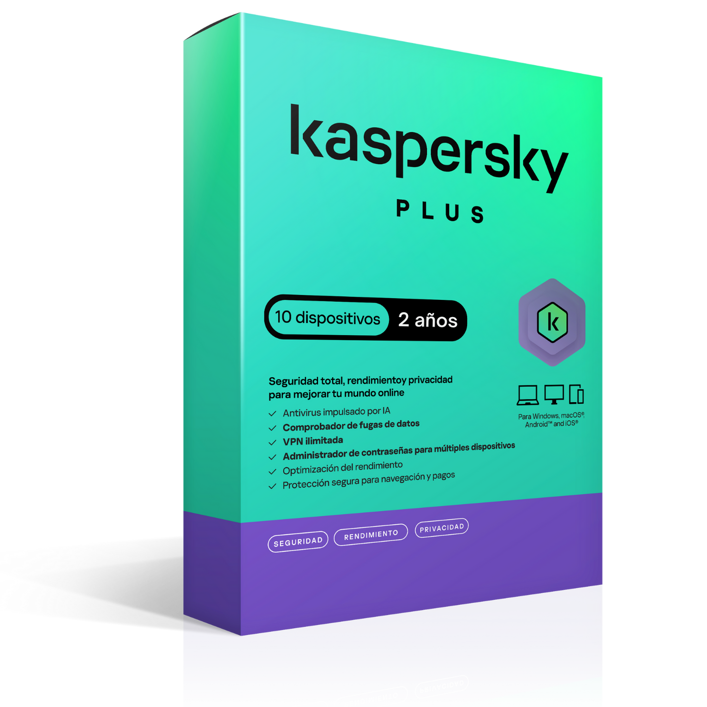Kaspersky Plus 10 Dispositivos 2 años