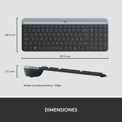 Combo Inalámbrico Teclado Y Mouse Logitech Mk470