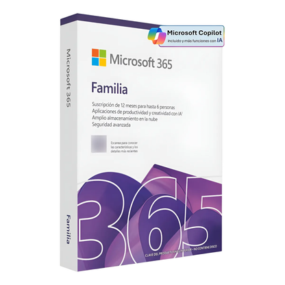 Microsoft Office 365 Familia 6 Usuarios 1 año