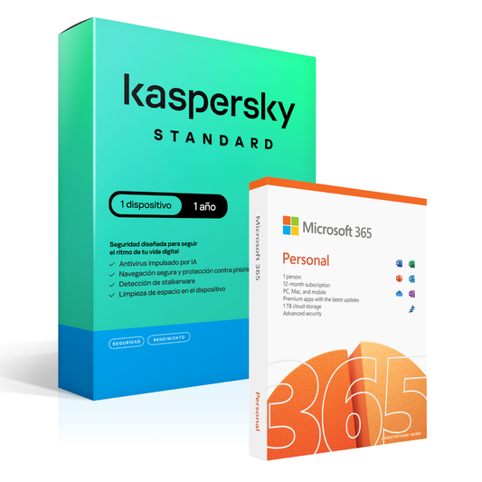 Kaspersky Standard 1 Dispositivos 1 Año + Microsoft Office 365 Personal