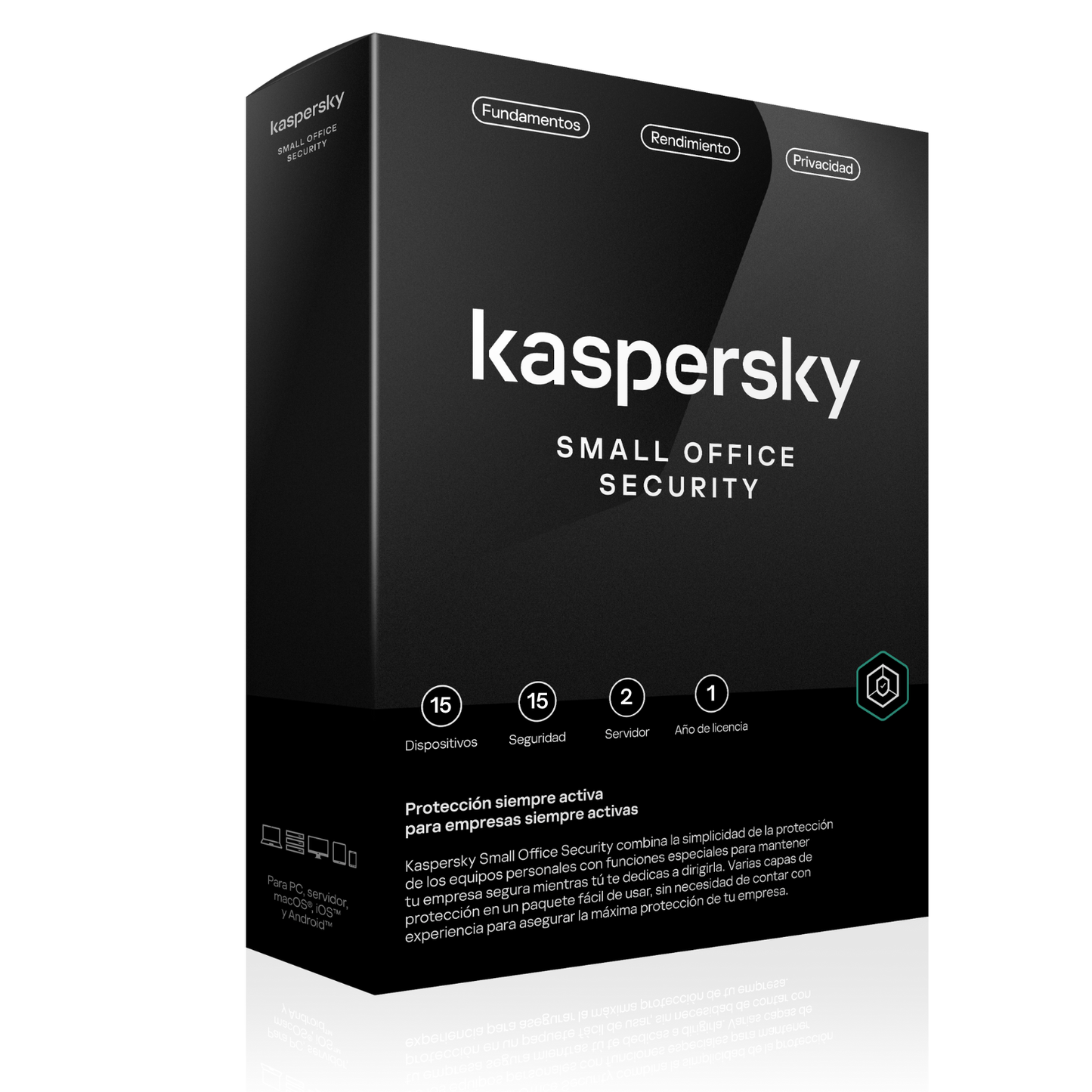 Kaspersky Small Office 15 Dispositivos 2 Servidores 1 Año