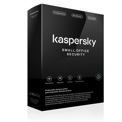 Kaspersky Small Office 15 Dispositivos 2 Servidores 3 Años