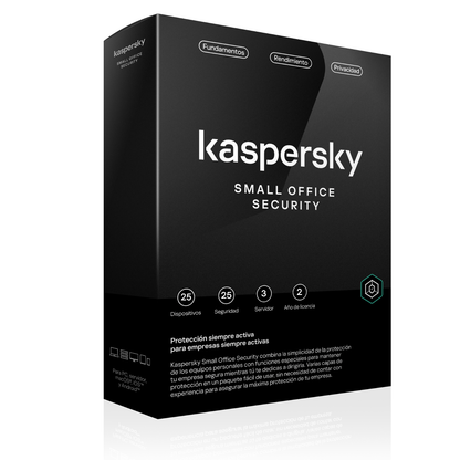 Kaspersky Small Office 25 Dispositivos 3 Servidores 2 Años