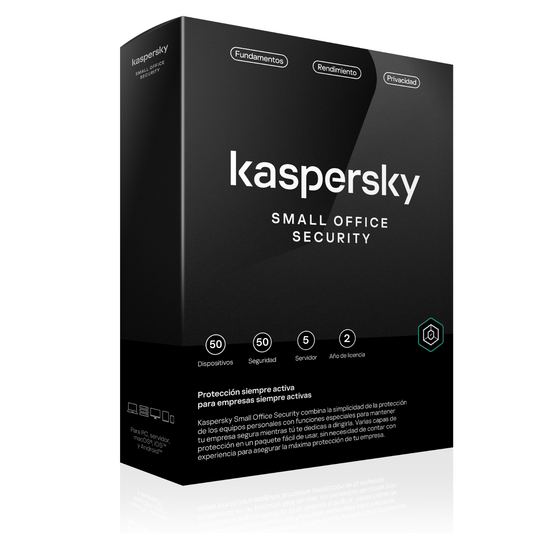 Kaspersky Small Office 50 Dispositivos 5 Servidores 2 Años