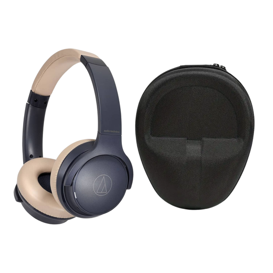 Audífonos Ath-s220bt Blue + Estuche Rígido auriculares