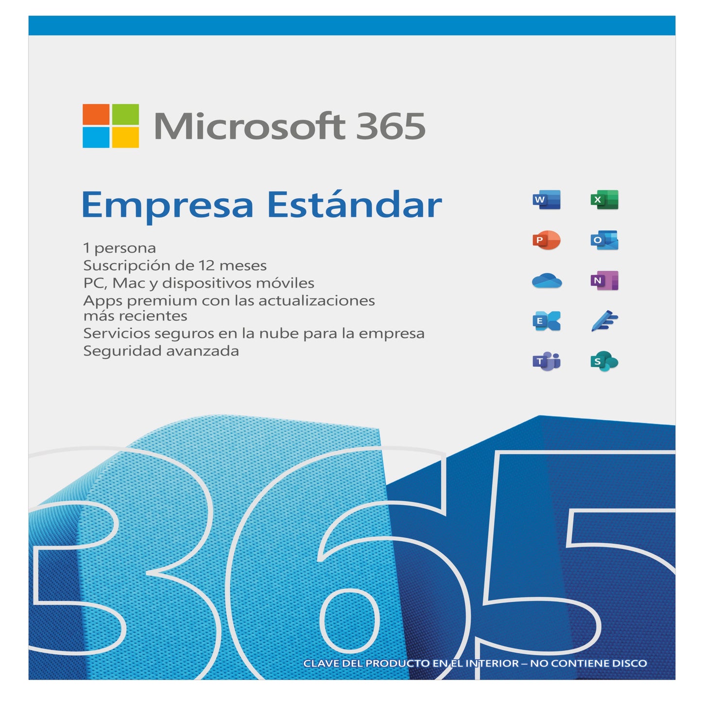Licencia Digital Microsoft Office 365 Empresas Estandar 1 Persona 12 Meses