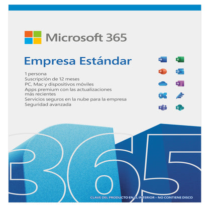 Licencia Digital Microsoft Office 365 Empresas Estandar 1 Persona 12 Meses