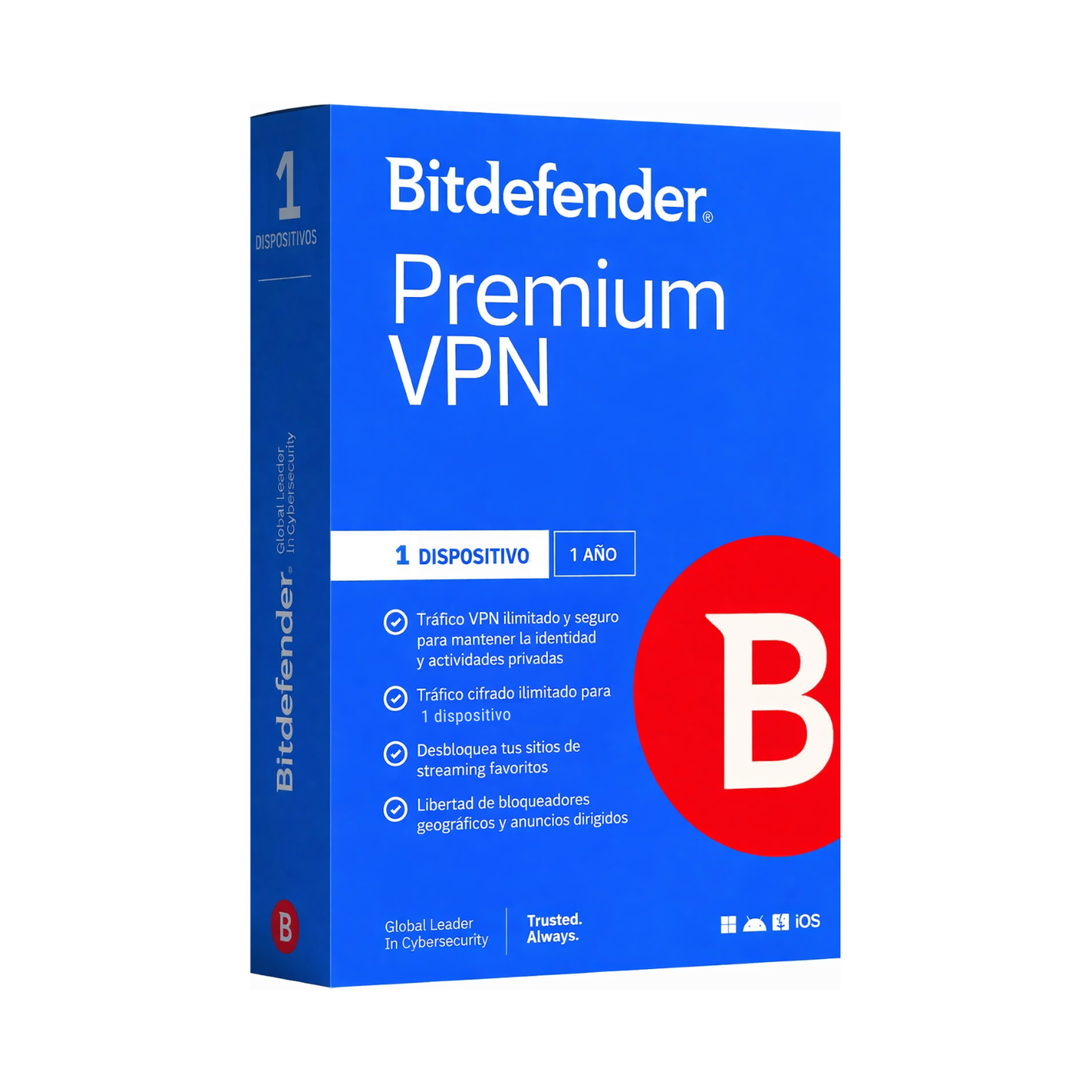 Bitdefender Premium VPN 1 dispositivo 1 año